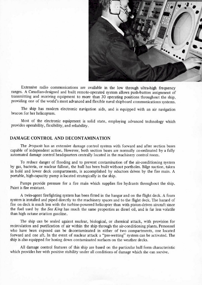 HMCS IROQUOIS 280 COMMISSIONING BOOKLET - PAGE 9
